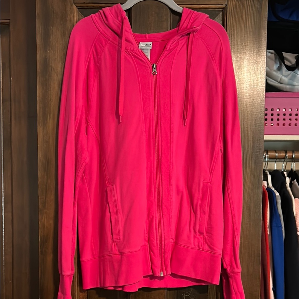 Women's Pink Zip-Up Hoodie